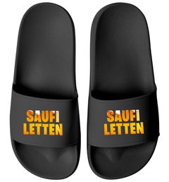 Badeschlappen Spruch Saufi Letten Badelatschen Unisex Urlaub Gadget Camping Malle JGA Herren Badeschuhe Moonworks®