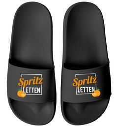 Badeschlappen Spritz-Letten Aperitiv Getränk Sommer Badelatschen Damen mit Aufdruck bedruckt Moonworks®
