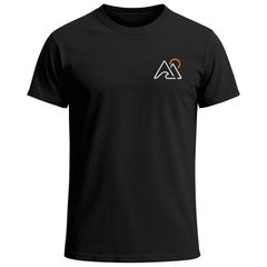 Herren T-Shirt Outdoor Brustlogo Berge Wandern Sommer Fashion Streetstyle Grafikshirt Kurzarm Baumwolle Neverless®