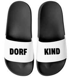 Badeschlappen Badelatschen Unisex Slides mit Aufdruck für Landleben-Fans Festival Urlaub Heimatliebe Geschenkidee Dorfkinder Moonworks®