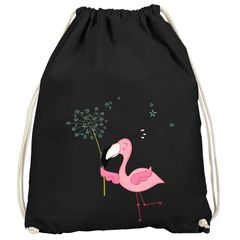 Turnbeutel Flamingo Pusteblume Dandelion 100% Baumwolle Moonworks®