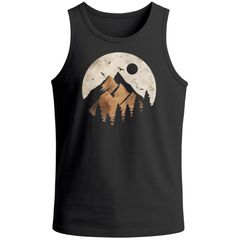 Herren Tank-Top Berge Wandern Outdoor Grafikshirt Naturmotiv Frontprint Sommer Muskelshirt Fashion Neverless®