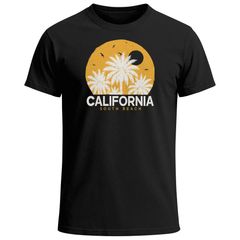 Herren T-Shirt California Printshirt Sommer | Grafikshirt mit Palmen Print | Vintage Style Urlaub Freizeit Fashion Neverless®