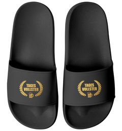Badeschlappen Unisex mit Aufdruck Tages-Vollster Lustige Auszeichnung Herren Damen Badeschuhe Männer Frauen Fun-Geschenk Moonworks®