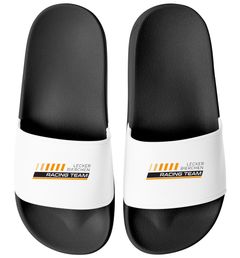 Badeschlappen mit Spruch Lecker Bierchen Badelatschen Unisex mit Aufdruck Herren Damen Badeschuhe Fun-Geschenk Bierliebhaber  Moonworks®