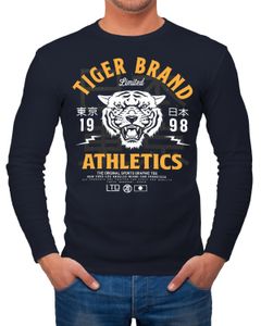 Cooles Herren Longsleeve Langarm Shirt Tiger Brand Tokyo Supply Japan Athletic Sport Muskelshirt Muscle Shirt Neverless®