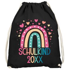Kinder Turnbeutel mit Aufdruck Schulkind 2025 personalisiert Geschenke Schulanfang Mädchen Jungen SpecialMe®