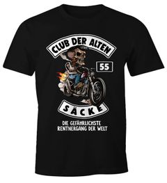Lustiges Herren T-Shirt Club der alten Säcke Alter Sack Geschenk für Ältere Geburtstag Männer Fun-Shirt Moonworks®