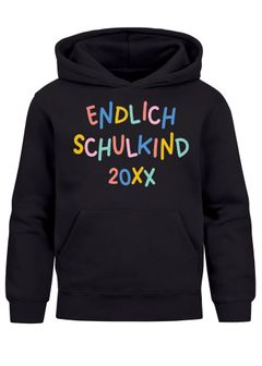 Kinder Hoodie Jungen Endlich Schulkind 2025 personalisierte Geschenke zur Einschulung mit Jahreszahl SpecialMe®