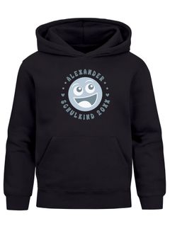 Kinder Hoodie Jungen Einschulung 2025 personalisiert mit Name und Einschulungsjahr Jungengeschenke Erstklässler Moonworks®