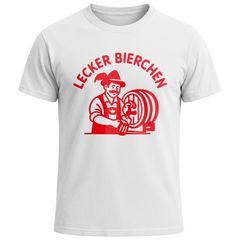 Herren T-Shirt für das Oktoberfest Lecker Bierchen Fun-Shirt Trachtenshirt Bierfest Outfit Statement Spruch Saufen lustig Moonworks®
