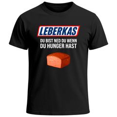 Herren T-Shirt für das Oktoberfest Du bist ned du wenn du Hunger hast Leberkas Fun-Shirt Trachtenshirt Bierfest Outfit Statement Spruch Saufen lustig Moonworks®