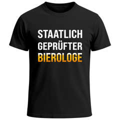 Herren T-Shirt für das Oktoberfest Staatlich geprüfter Bierologe Fun-Shirt Trachtenshirt Bierfest Outfit Statement Spruch Saufen lustig Moonworks®