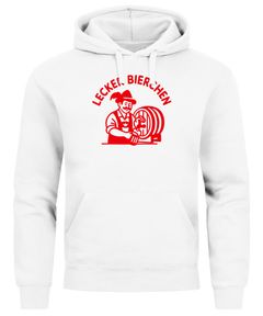 Hoodie Herren für das Oktoberfest Lecker Bierchen Ersatz Tracht Pullover Volksfest Bierfest Outfit Spruch Lustig Moonworks®