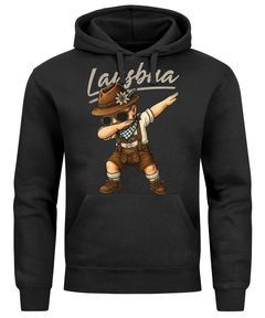Hoodie Herren für das Oktoberfest Lausbua Servus Dabbing Ersatz Tracht Pullover Volksfest Bierfest Outfit Spruch Lustig Moonworks®