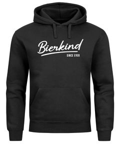 Hoodie Herren für das Oktoberfest Bierkind Since Ever Ersatz Tracht Pullover Volksfest Bierfest Outfit Spruch Lustig Moonworks®