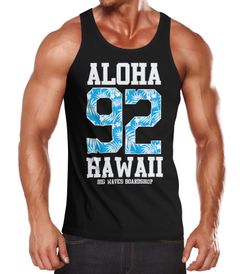 Herren Tank Top Aloha Hawaii Summer Palm Leafs Neverless®