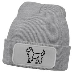 Herren Beanie Wintermütze Hund Australian Sheperd Design lustig Geschenk Hundebesitzer  Hundeliebhaber Moonworks®