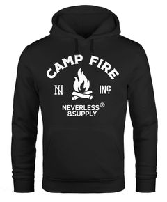 Warmer Kapuzen-Pullover Herren Lagerfeuer Camping Abenteuer Supply Hoodie Männer Neverless®