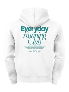Herren Hoodie Everyday Running Club Kapuzensweatshirt mit Motivations-Print Sport Streetwear Fitness Style Neverless®