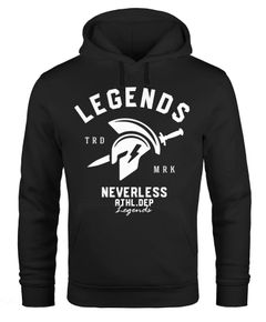 Cooles Kapuzenpullover T-Shirt Legends Sparta Gladiator Gym Athletics Sport Fitness Neverless®