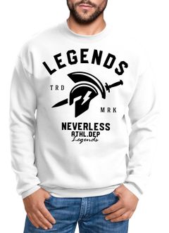 Cooles Herren T-Shirt Legends Sparta Gladiator Gym Athletics Sport Fitness Neverless®