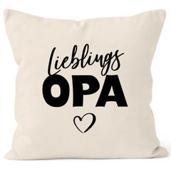Kissen-Bezug Lieblings-Opa Kissen-Hülle Deko-Kissen Geschenk MoonWorks®