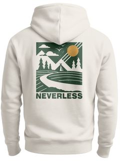 Herren Backprint Berge Outdoor Wald Camping Rückenaufdruck Kapuzenpullover Männer Fashion Streetstyle Neverless®
