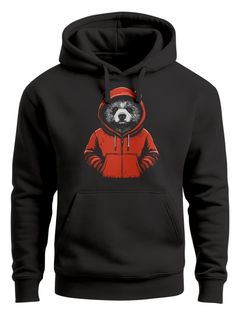 Hoodie Herren Bär Bear Comic Gartoon Illustration Grafik Männer Fashion Streetstyle Neverless®