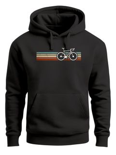 Hoodie Herren Fahrrad Retro Print Minimalistisch Radfahren Outdoor Fashion Rundhals-Pullover Streetwear Neverless®