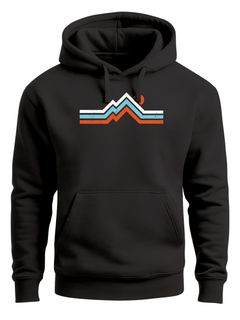Hoodie Herren Berge Wandern Bergmotiv Aufdruck Printshirt Gebirge Outdoor Fashion Neverless®