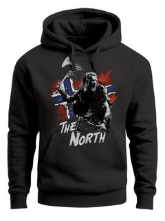 Hoodie Herren The North Wikinger Berserker Norwegen Valhalla Odin Ragnar Print Aufdruck Fashion Streetstyle Neverless®