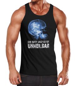 Herren Tanktop  Xray Der Arzt sagt es ist unheilbar Hobby Röntgenbild Fußball soccer Fußballer Moonworks®