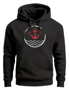 Hoodie Herren Anker Vintage Kapuzen-Pullover Männer Neverless®