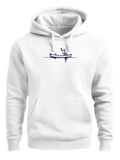 Hoodie Herren Bär Familie Kanu Outdoor Print Aufdruck Motiv Kapuzen-Pullover Männer Fashion Streetstyle Neverless®
