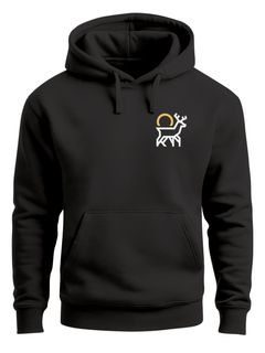 Hoodie Herren Hisch Print Aufdruck Logo Abstrakt Line-Art Outdoor Fashion Streetstyle Kapuzenpulli  Neverless®