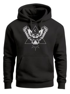 Hoodie Herren Eule Kapuzen-Pullover Neverless®