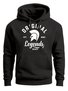 Hoodie Herren Original Legends Gladiator Sparta Kapuzen-Pullover Streetwear Neverless®