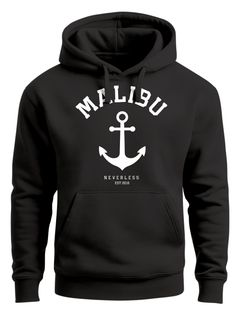 Hoodie Herren Anker Malibu Anchor Kapuzen-Pullover Männer Neverless®