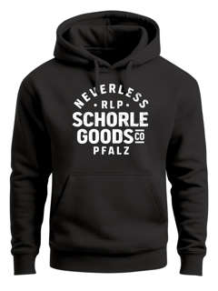 Hoodie Herren Pfalz-Schorle Heimat Pfälzer Aufdruck Print Schrift Kapuzenpullover Männer Streetstyle Neverless®