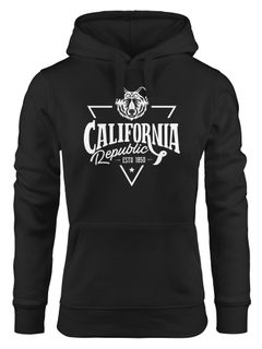 Hoodie Damen California Republic Grizzly Bär Kalifornien Kapuzen-Pullover Neverless®