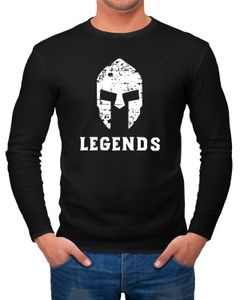 Herren Longsleeve Legends Legends Sparta Spartaner Helm Langarmshirt Neverless®