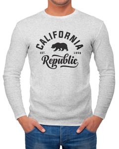 Herren Longsleeve California Republic Bär Langarmshirt Neverless®