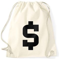 Turnbeutel Dollar Zeichen Symbol  Geldsack Money Bag Moonworks®