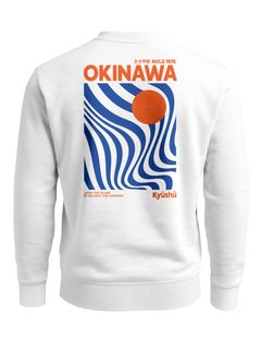 Sweatshirt Herren Pullover mit Backprint Okinawa Kyūshū Japan Design Retro Grafik Print Fashion Streetwear Neverless®
