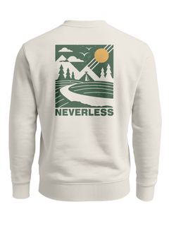 Sweatshirt Herren Pullover mit Backprint Landscape Fashion Naturmotiv Outdoor Streetwear Neverless®