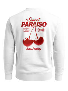 Sweatshirt Herren Pullover mit Backprint Sweet Paraiso Kirschen Fashion Streetwear Retro Fruit Style Neverless®