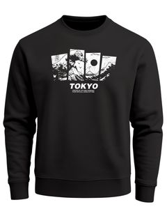 Sweatshirt Herren Japan Typo Frontprint Pullover mit Print Fashion Urban Streetwear Design Neverless®