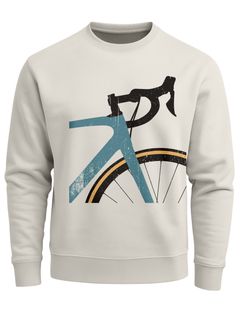 Sweatshirt Herren Frontprint Pullover mit Print Bike Geschenk Fahrrad Rennrad Liebhaber Fashion Streetwear Neverless®