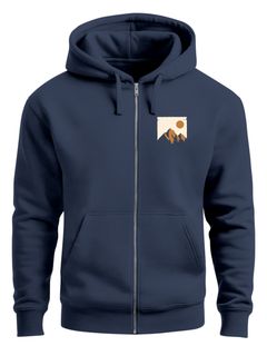 Herren Sweatjacke mit Kapuze Print Outdoor Logo Aufdruck Motiv Zipjacke Grapic Hoodie Hoodie Männer Fashion Streetstyle Neverless®